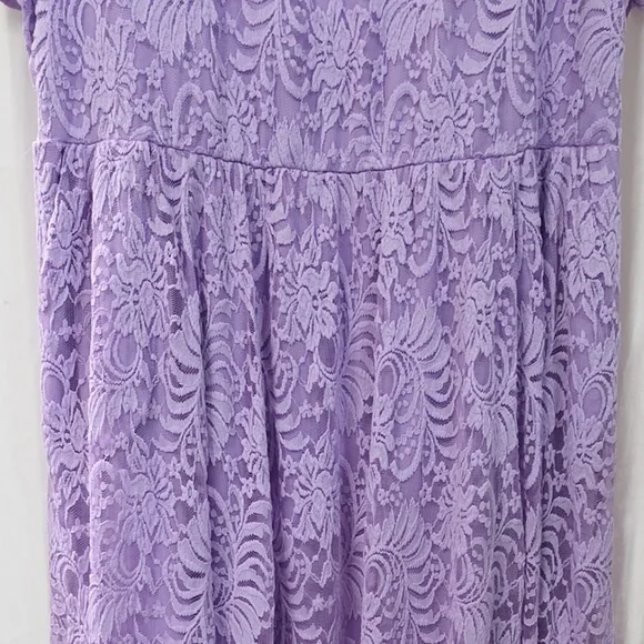 🥳HOST PICK🥳 Torrid 3 3X 22/24 Midi Lavender Lace Midi Fit Flare Dress Whimsy - Picture 7 of 12
